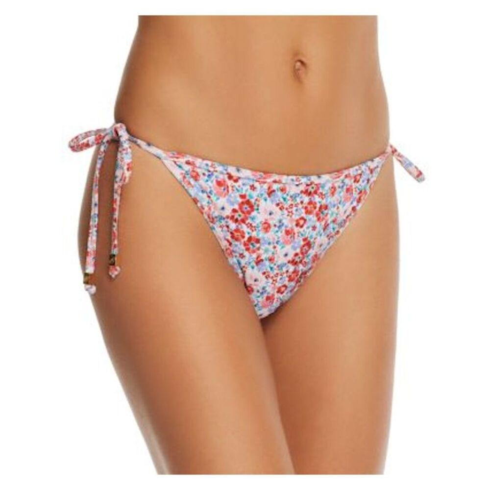 Shoshanna Women's Magenta Floral Swimwear Bottom L